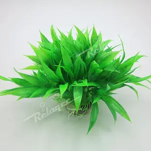 Plantas artificiais de aquário, ornamentos de decoração para tanque de peixes, plantas, plano aquático grande