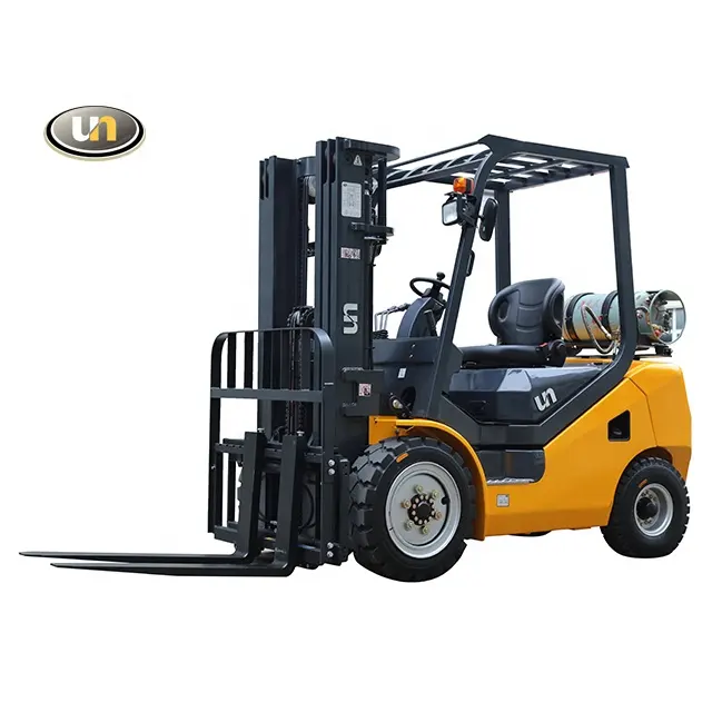 1.8 Ton UN Forklift LPG dengan Mesin Jepang Truk Pengangkat Industri Jangkauan Baru
