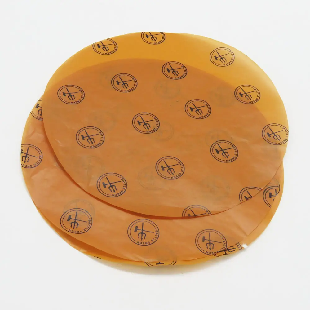 custom biodegradable grease proof absorbing glassine burger wrapping brown color wax paper sheet