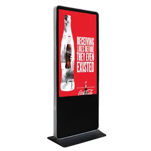 Çin 55 inç ayaklı LCD All-in-One LCD dokunmatik ekran Wifi reklam ekranı dikey dijital tabela Kiosk