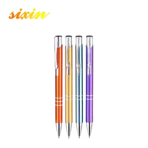 Metal Pen With Ballpoint Luxury Promotional Metal Ball Pen With Logo Customized Advertising Ballpoint Pen Engraving Personalized Gift Metal Ball Pen