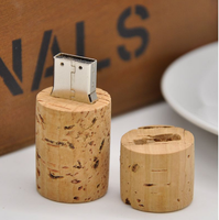 Nouvelles bouchons de vin rouge modèle 128 Mo Clé USB 2.0 avec logo personnalisé