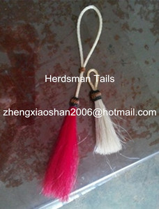 LLavero de pelo de caballo y borlas, 5-12 cm, hecho de pelo de caballo real a mano - Product Image 4