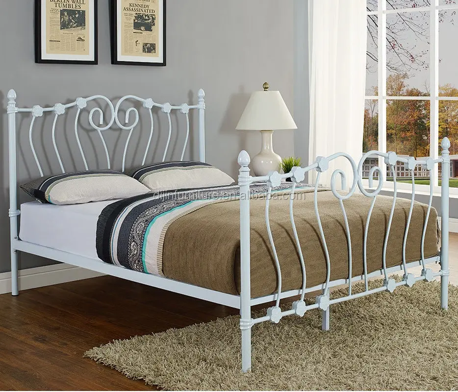 ריהוט חדר שינה, מיטת האחרון עיצוב סגנון חדש מיטת פלדה