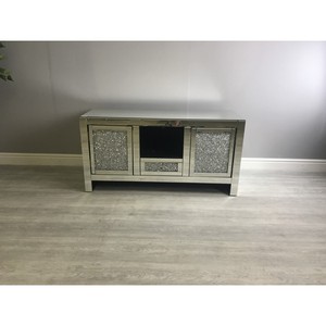 Sparkly nghiền nát kim cương nhân đôi giao diện điều khiển Bảng phòng khách đồ nội thất TV băng ghế dự bị gương bảng cho lối vào - Product Image 5