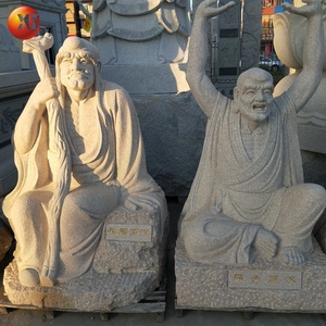 Statua di Buddha con Design degli Ottoventi Arhats in Pietra Scolpita, Grande Formato Personalizzabile, Vendita Calda dalla Cina - Product Image 3