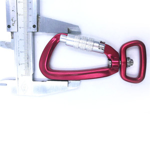 Aluminum 7075 Universal Spring Carabiner Dog Leash Swivel Carabiner Snap Hook Auto Locking Swivel Carabiner