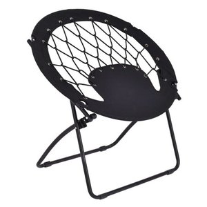 Folding Round <strong>Bungee</strong> <strong>Chair</strong> Steel Frame Outdoor Camping Hiking Garden Patio Foldable <strong>Chair</strong>