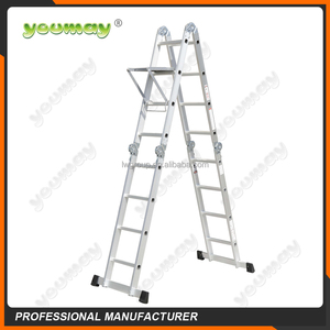 Aluminum Ladder Hinge Ladder 4x4 <strong>Steps</strong> for Home Use Folding <strong>Step</strong> <strong>Stool</strong> with Non-Slip Feets - Product Image 6