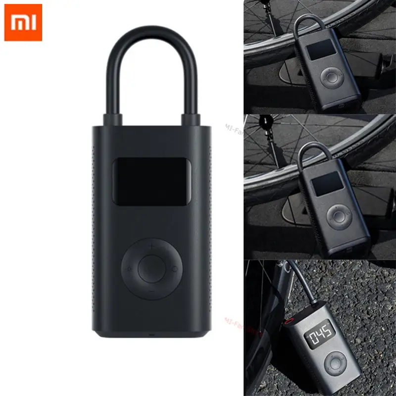 Xiaomi medidor de pressão de pneus e inflador, portátil, detecta a pressão de pneus, inflador eletrônico de pneu, para motos, bikes, carros, bolas de futebol