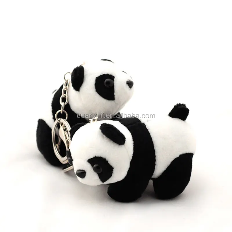 Chất Lượng Cao Tùy Chỉnh Động Vật Sang Trọng Key Chain Panda Keychain