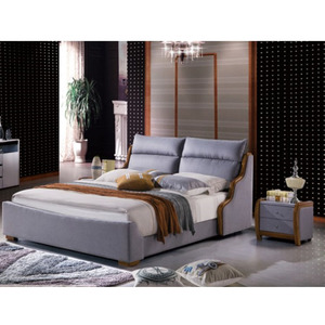 Lit en cuir blanc crème <span class=keywords><strong>de</strong></span> style royal français moderne <span class=keywords><strong>de</strong></span> luxe, taille king et queen, meubles <span class=keywords><strong>de</strong></span> chambre à coucher - Product Image 3