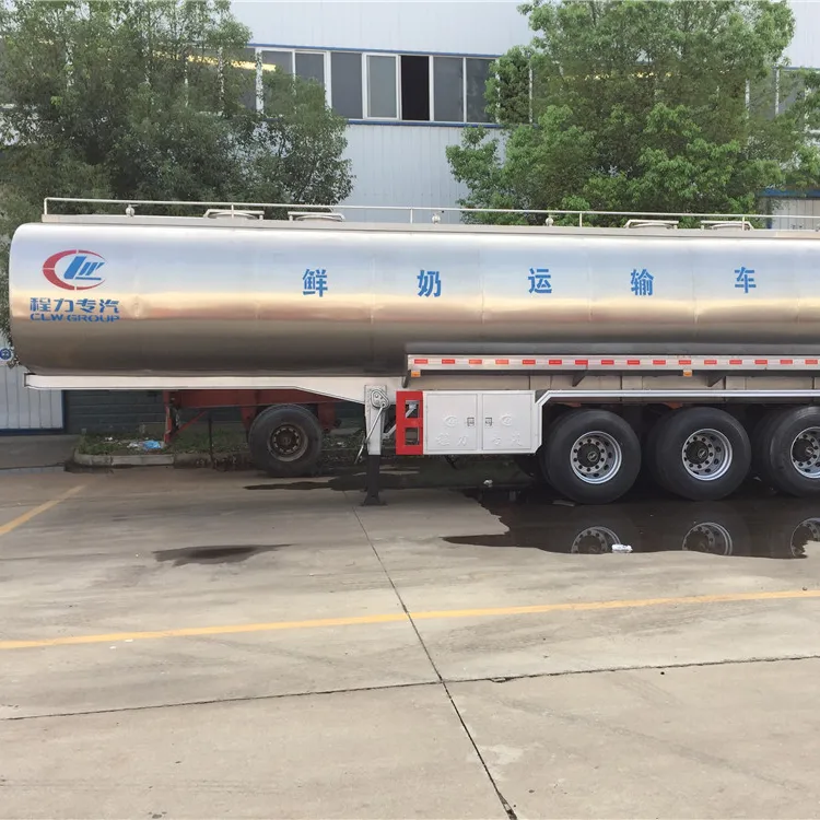 Edelstahl Liquid Food Transport Sattel auflieger 30-60M3 Milch transport Tankwagen Zum Verkauf