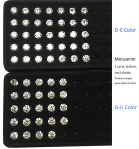 Top Chiarezza D E F G H I J Colore Rotondo Sintetico Trasparente Bianco Moissanite Pietra - Product Image 3