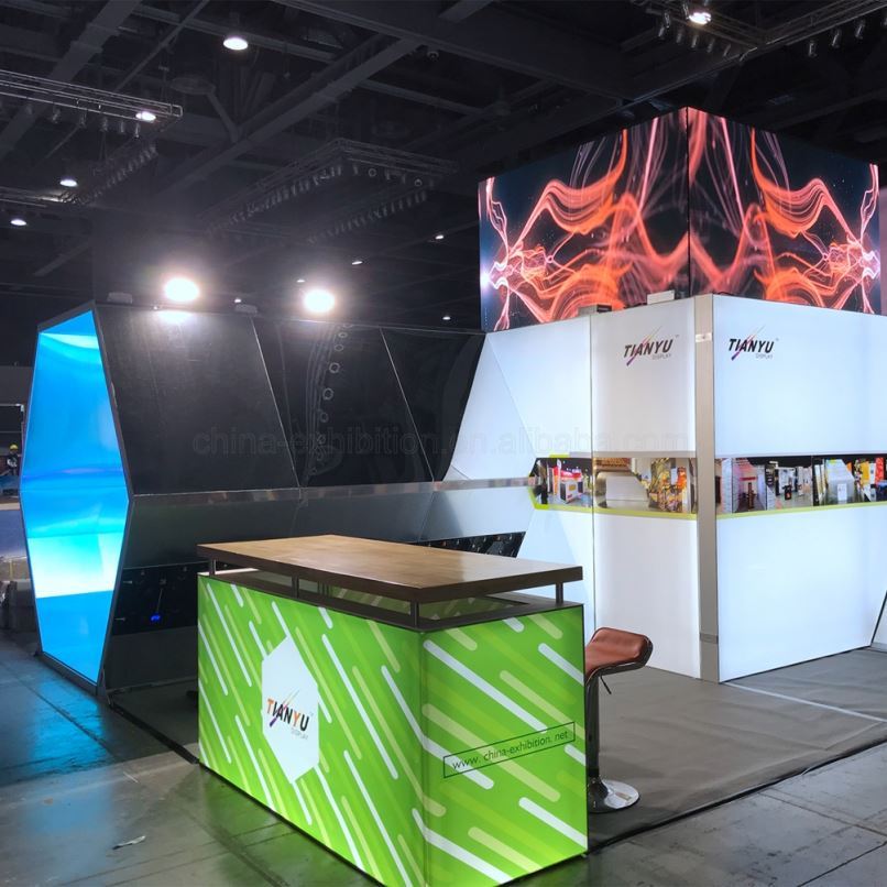 Prix bon marché Réutilisable Promotionnel de Haute Qualité Nouvelle Conception Led écran Stand D'exposition Portable