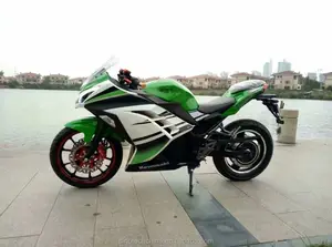 Moto électrique kawasaki à haute vitesse personnalisée, assurance commerce en usine