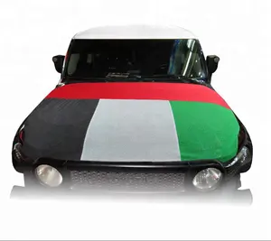 Bandiera della copertura del motore del cappuccio dell'automobile degli emirati arabi uniti dello Spandex elastico di vendita caldo