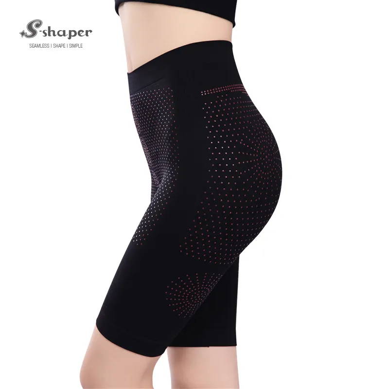 S-SHAPER גבוהה מותניים מושלם גוף הרזיה Slim רחוק אינפרא אדום אמצע ירך מכנסיים קצרים