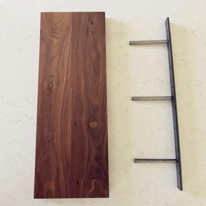 Rắn thép đen nổi Kệ chân đế 3mm-5mm dày tam giác rustproof kệ vô hình hỗ trợ với ốc vít - Product Image 6