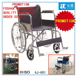 Foshan Nanhai <span class=keywords><strong>Anjian</strong></span> Economic 24X1-3/8 Silla de ruedas manual con estructura de acero - Product Image 6