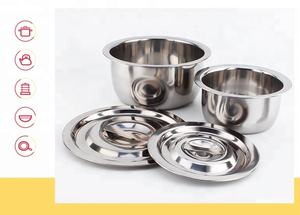 Tam boy 410 paslanmaz çelik pişirme tayland tencere seti mutfak gereçleri tencere setleri kazan çorba için - Product Image 3