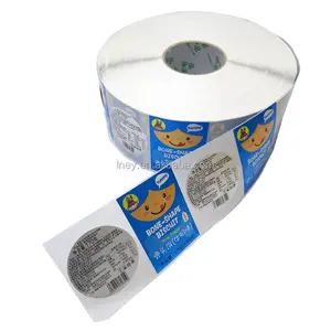 Custom food usage pvc waterproof stickers die cut label and sticker