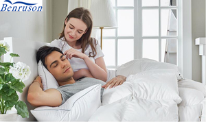 Ropa de cama bafle caja ganso bebé china 4 en 1 edredones ropa de cama pura colcha de plumas 100% pato blanco con moq baja - Product Image 6