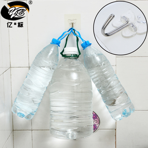 Gancho adesivo sem costura, carga 10kg, impermeável, transparente, forte, vara, cozinha, cabide de parede - Product Image 3