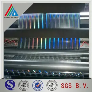 Bạc Hologram Foil/Pet Metallized Phim Cán Nhiệt/Máy In Laser Trong Suốt Fil