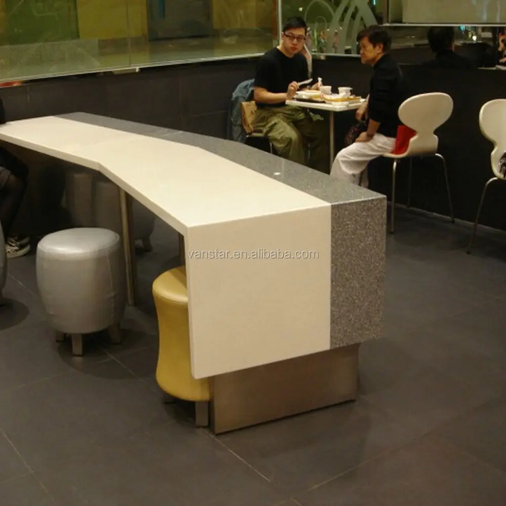 Hoge Kwaliteit 12Mm Corians Solid Surface Aanrecht, Diner Tafel Top