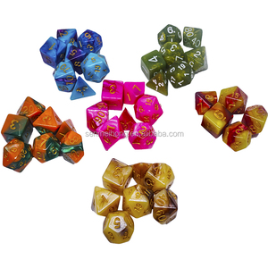 Jeu de <span class=keywords><strong>dés</strong></span> RPG en acrylique polyédrique à couleur changeante pour D & D et jeux de rôle-<span class=keywords><strong>Dés</strong></span> DND personnalisables avec effet dégradé - Product Image 3