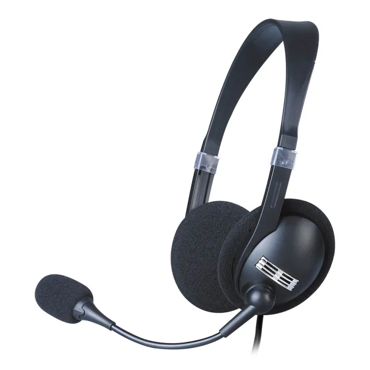Groothandel 3.5Mm Stereo Wired On-Ear Hoofdtelefoon 30Mm Speaker Headset Met Microfoon Voor Call Center/Office gebruik