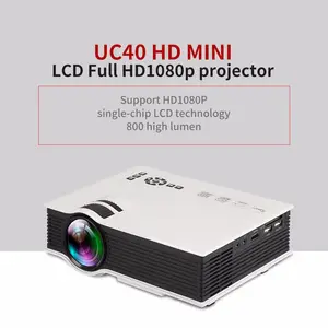 UC40 + HD 1080 P video Home mini LCD projector 3d
