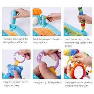 Baby Play Gym Music Mat Kid <strong>Crawling</strong> Play Game Developing Carpet <strong>Toys</strong> With Piano Keyboard Early Education Rack Infant Rug <strong>Toy</strong> - Product Image 5