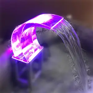 Acryl Waterval Cascade Blade Met Led Licht Voor Tuin En Zwembad