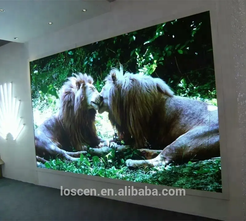 LED HD Dalam Ruangan Penuh Warna Layar Peraga LED P2 Dinding Video