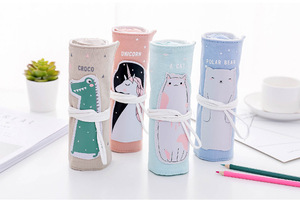 Venta al por mayor, caja de almacenamiento de papelería de escuela pura, estuche portátil de algodón <span class=keywords><strong>para</strong></span> lápices de ramio <span class=keywords><strong>para</strong></span> estudiante - Product Image 5