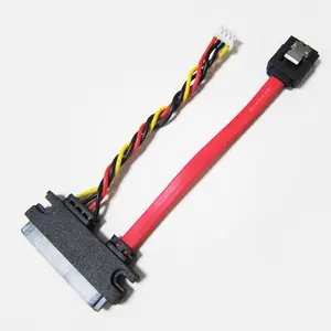 Toptan SATA 22 P pimli sata + 4pin molex kablo seri ATA splitter Kablo