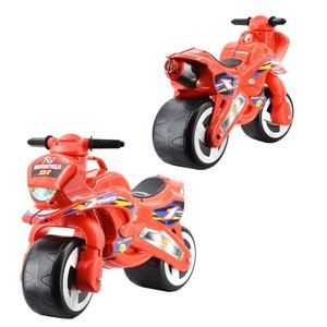 <span class=keywords><strong>Moto</strong></span> <span class=keywords><strong>Giocattolo</strong></span> Rossa per Bambini, Bici Senza Pedali in Plastica ABS, Design Motociclistico - Product Image 3
