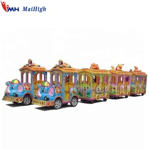 Lovely Elephant Amusement Equipment Park Express Electric Kiddie/kids Trackless Or Track Mini Train