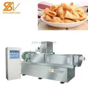 Extruded Wheat flour Bugles chips frying snacks food processing line machine