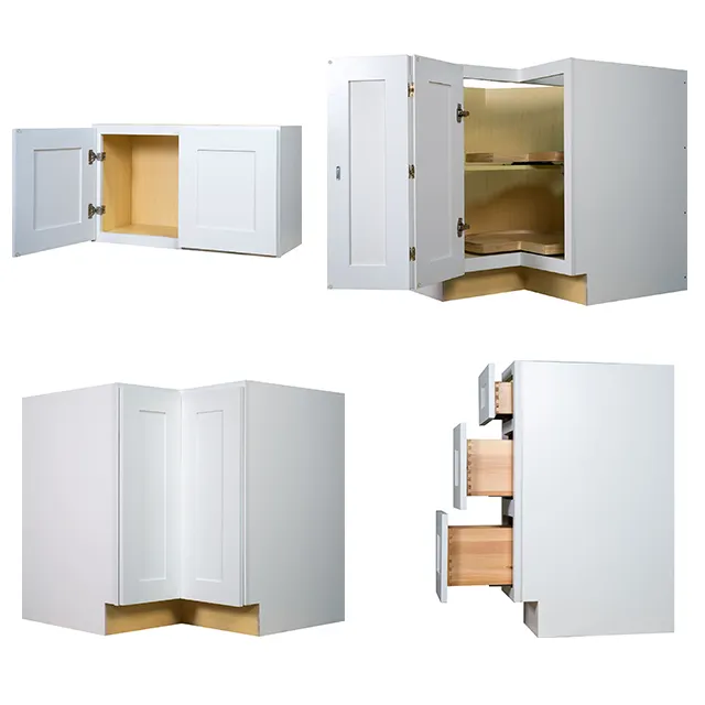 Foshan फर्नीचर के लिए फ्लैट पैक सफेद रसोई कैबिनेट दरवाजे रसोई Cabinetry डिजाइन छोटे रसोई Cabinetry