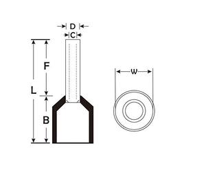 Cách Điện Dây Nối Uốn Dây Ferrule Kết Thúc Dây Thiết Bị Đầu Cuối Điện - Product Image 6