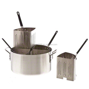 Olla para Pasta de Diseño Moderno 2025 con Cuatro Compartimentos, Tapa con Colador, Hervidor para Pasta y <span class=keywords><strong>Vaporera</strong></span> para Verduras, Hecha de Metal - Product Image 2