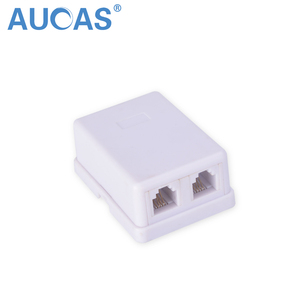 Rj11 điện thoại spliter núi Jack ABS 1 cổng 2 cổng RJ11 <span class=keywords><strong>ADSL</strong></span> Hộp điện thoại - Product Image 3