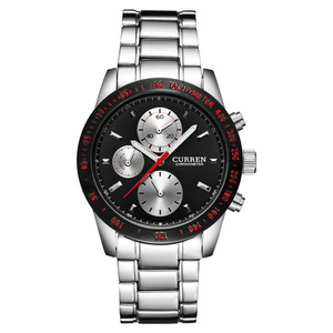 CURREN-8016 Orologio <span class=keywords><strong>da</strong></span> <span class=keywords><strong>Polso</strong></span> <span class=keywords><strong>da</strong></span> Uomo con Calendario Completo, Movimento <span class=keywords><strong>al</strong></span> <span class=keywords><strong>Quarzo</strong></span> Giapponese, Impermeabile, Casual - Product Image 1