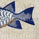 Mosaïque de poissons, art de bordure nautique, <span class=keywords><strong>peinture</strong></span> en mosaïque, mosaïque de cuisine pour la décoration - Product Image 4