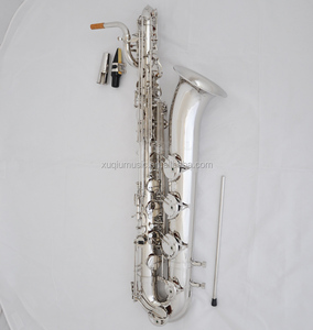 Saxophone baritono plaqué argent, livraison gratuite, argent - Product Image 1