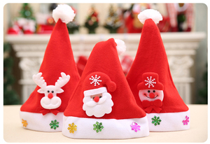 Décoration de Noël Artdragon, Nouvel An, Navidad, chapeaux en feutre lumineux à LED pour enfants, chapeau de Père Noël avec lumière - Product Image 4