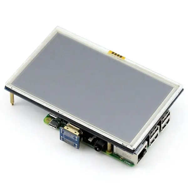 Modul Panel LCD Tampilan Layar Sentuh LCD TFT 5 Inci 800*480 untuk Banana Pi Raspberry Pi 3 Model B / B +